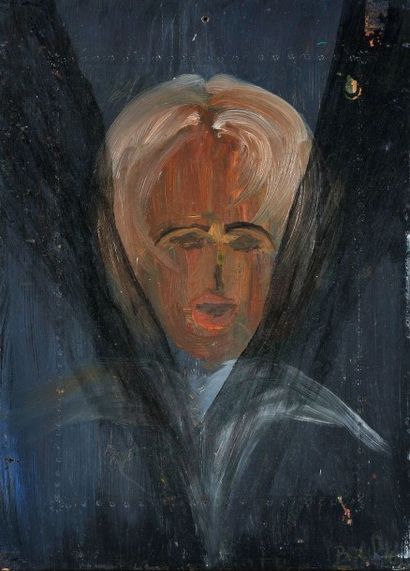 BOURY 

Portrait

Huile sur panneau signé en bas à droite

24,5 x 33,5 cm

