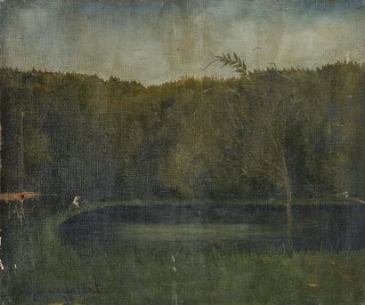 MAYOU ISERENTANT (1903-1978) 

Le Lac, 1939

Huile sur toile, signée et datée 1939...