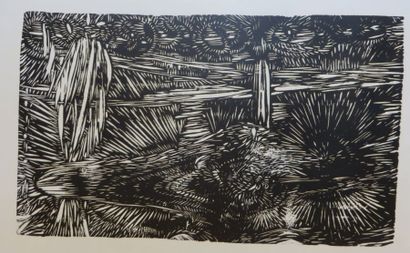 Jos DECOCK (1934-2010) Composition, 1962

Gravure en noir et blanc d’après un bois

Signé...