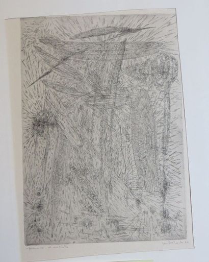 Jos DECOCK (1934-2010) « Déclanchement spatial »

Gravure sur papier signé, titré...
