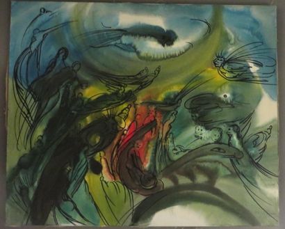Jos DECOCK (1934-2010) Composition aux nus et aux volatiles

Toile

60 x 73 cm