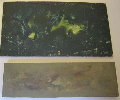 Jos DECOCK (1934-2010) Composition

Panneau, signé en bas à droite

12 x 40 cm

Composition

Isorel,...