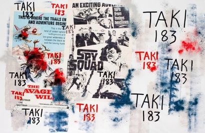 TAKI 183 (Américain, né en 1953) 

Sans titre

Peinture aérosol, collage et marqueur...