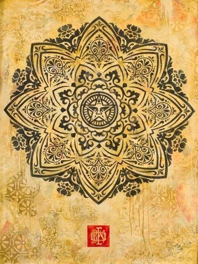 SHEPARD FAIREY (Américain, né en 1970) 

Mandala Ornament 1, HMP, 2011

Sérigraphie...