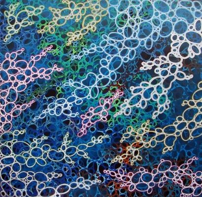 IKON (NÉ EN 1970) 

Under Water Love,

Organic living colors serie, 2012

Peinture...