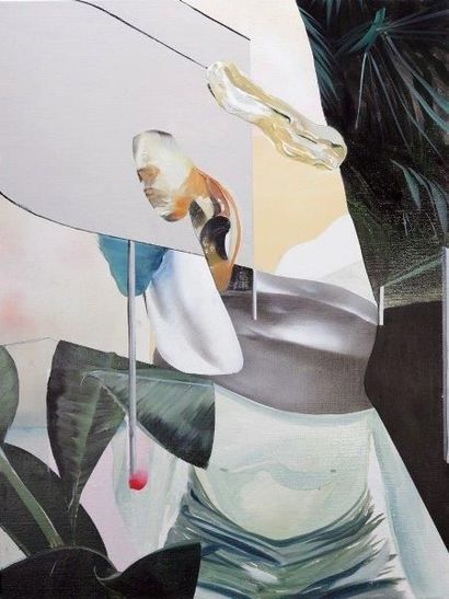 JAYBO MONK (Français, né en 1963) 

Broken turquoise, 2015

Peinture aérosol, huile...