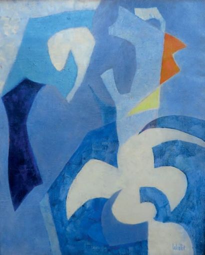 LABELLIE Jean (Français, né 1920) 
Composition abstraite
Huile sur toile, signée...