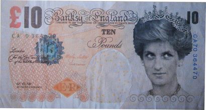 null Di-Faced Tenner 10 pounds, 2004
Impression offset
7,50 x 14,20 cm - 2,95 x 5,59...
