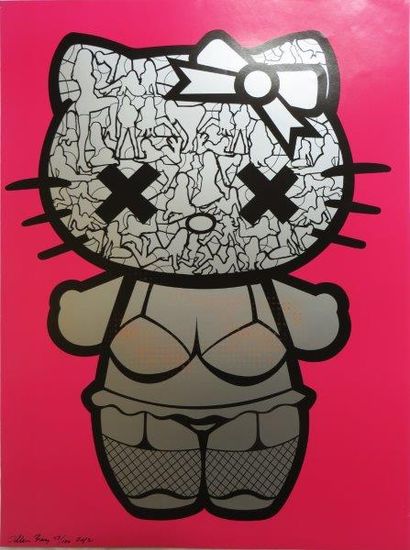 DILLON BOY (Américain, né en 1979) Hello Kitty, 2012
Impression sur papier daté,...