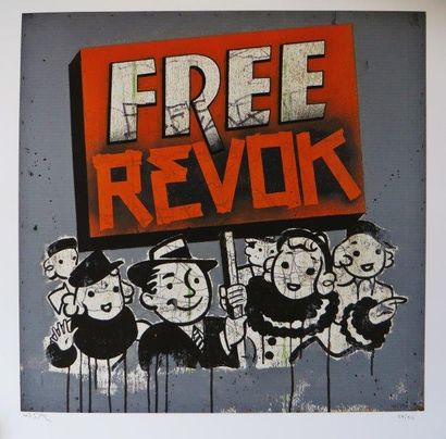 BASK ( Tchèqque, né en 1984) Free Revok

Impression giclee sur papier numéroté 28/30...