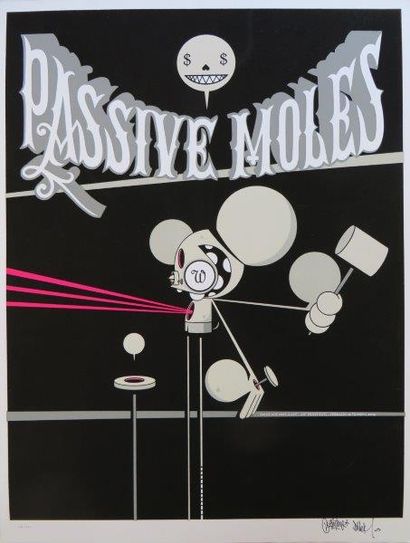 Mike GIANT et DALEK Passive Malls, 2005
Sérigraphie en couleurs sur papier numéroté...