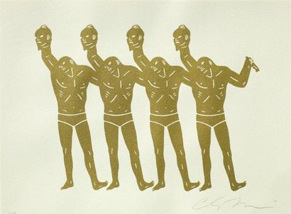 CLEON PETERSON ( Américain, né en 1973) Paint The Town, 2014

Sérigraphie en couleurs...