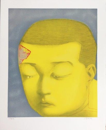 ZHANG XIAOGAN ( Chinois , né en 1958) Fantasy, 2002
Lithographie en couleurs sur...