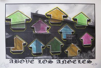 ABOVE (Américain, né en 1981) 

Above Los Angeles, 2013

Sérigraphie en couleurs...