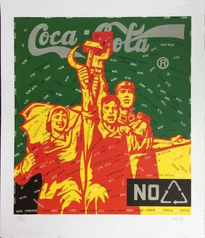 WANG GUANGYI ( Chinois, né en 1957) Coca Cola (green), 2006

Lithographie en couleurs...