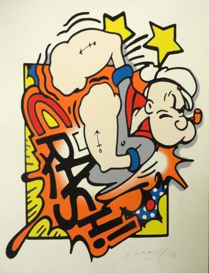 JOHN CRASH MATOS (Américain, né en 1961) Popeye, 2013

Sérigraphie en couleurs sur...