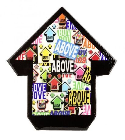 ABOVE (Américain, né en 1981) Sticker Arrow, 2013

Collage sur panneau de bois, titré,...