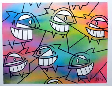 PEZ ( Espagnol, né en 1976) Smiling Fish V

Peinture aérosol sur fond sérigraphique...