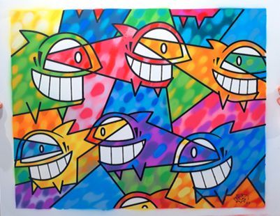 PEZ ( Espagnol, né en 1976) Smiling Fish II

Peinture aérosol sur fond sérigraphique...