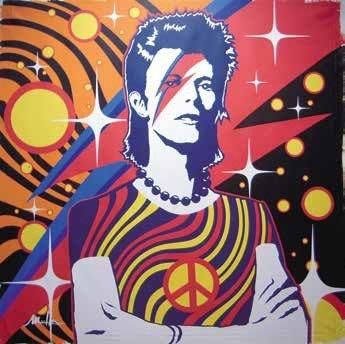 MULLER YANN (Français, né en 1964) 

Cosmic flash, David Bowie, 2009-2013

Acrylique...