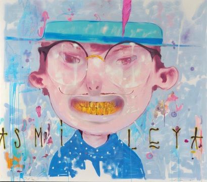 HEM ANDREW (Cambodgien, né en 1981) 

Smiley, 2015

Peinture aérosol sur toile, signée...