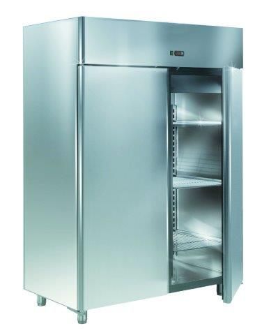 null Armoire GN2/1 positive 0/+10°C tropicalisé tout inox, avec séparateur vertical...