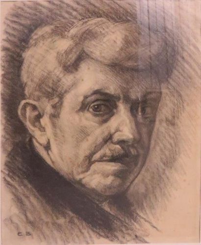 Charles BICHET ( 1863-1929) 

Autoportrait

Fusain monogrammé en bas à gauche

37,5...