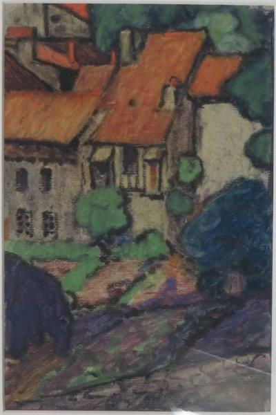 Léon JOUHAUD ( 1874-1950) 

Vue de village

Pastel sur papier monogrammé en bas à...