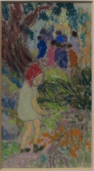 Léon JOUHAUD ( 1874-1950) 

Fillette sur le chemin

Pastel sur papier monogrammé...