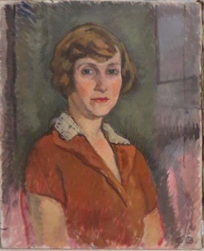 Charles BICHET ( 1863-1929) 

Portrait de Marguerite, 1922

Huile sur toile monogrammée,...