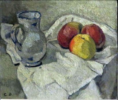Charles BICHET ( 1863-1929) 

Nature morte aux pommes

Huile sur toile monogrammée...