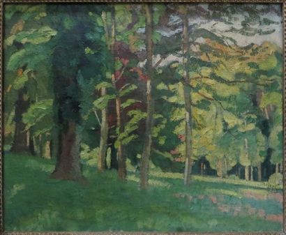 Charles BICHET ( 1863-1929) 

Parc du Masjambost, 1925

Huile sur toile signée, datée...