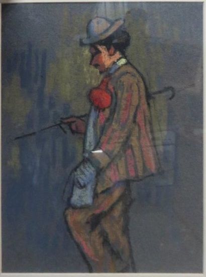 Charles BICHET ( 1863-1929) 

Loeillet à la boutonnière

Pastel sur paier portant...