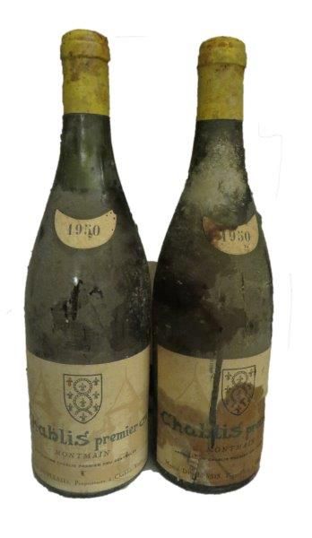 null 2 bouteilles


CHABLIS MONTMAINS (1° Cru) 1950


(1 à 3,6 cm et 1 à 4,5 cm;...