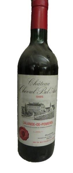 null 1 bouteille


CHATEAU CHEVROL BEL AIR 1985


Lalande Pomerol


(B.G; accroc...