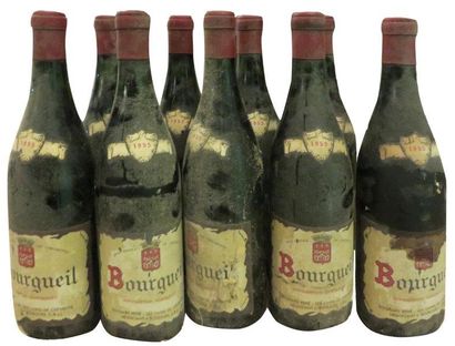 null 9 bouteilles


BOURGUEIL 1955


(bons niveaux; e.t.h à e.t; clm.s)


Les caves...