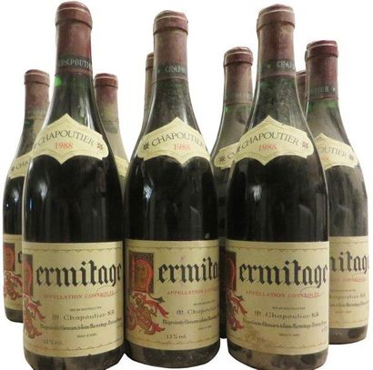 null 12 bouteilles


HERMITAGE Rouge 1988


Chapoutier


(1 à 4,5 cm coulante; étiquettes,...