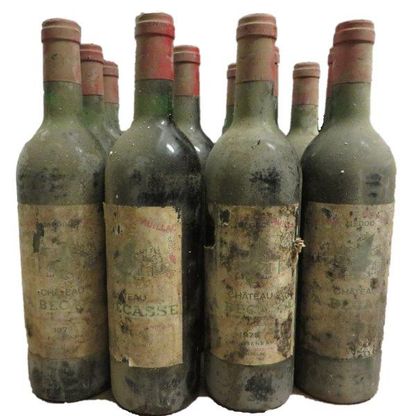 null 12 bouteilles


CHÂTEAU LA BÉCASSE 1975


CB Pauillac


(T.L.B ou mieux; e.t.h...