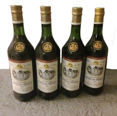 null 4 bouteilles


CHÂTEAU RAUZAN-SÉGLA 1975


GCC2 Margaux


(1 à 3,5 cm; 1 e.l.s...