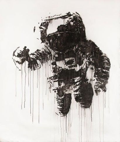 ASH VICTOR (né en 1968) Astronaut cosmonaut #8, 2016

Peinture aérosol et pochoir...