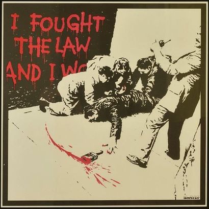 BANKSY (né en 1975) I Fought The Law (AP), 2005

Sérigraphie en couleurs sur papier...