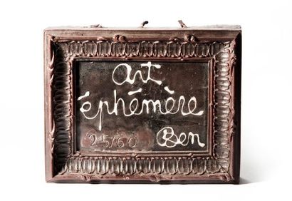BEN (né en 1935) Art éphémère, 1995

Acrylique sur cire signée et titrée dans la...