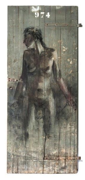BORONDO (né en 1989) Femme, porte n° 974, 2013

Technique mixte sur porte en bois,

titrée...