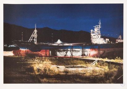 JR (né en 1983) Action in Kesennuma, 2013

Lithographie sur papier, tampon de l’artiste,...