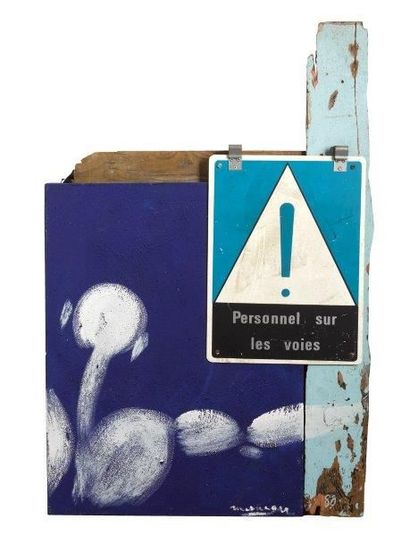 MESNAGER Jérôme (né en 1961) Personnel sur les voies, 1988

Acrylique sur toile avec...