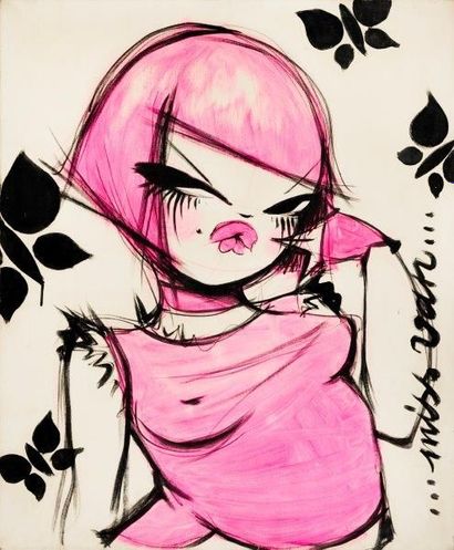Miss Van (née en 1973) Poupée rose, 2002

Acrylique sur toile signée en bas sur le...
