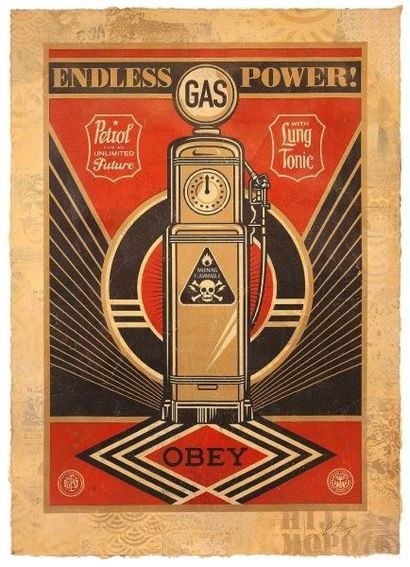 SHEPARD FAIREY Endless Power, 2014 – HPM

Technique mixte, fond sérigraphique et...