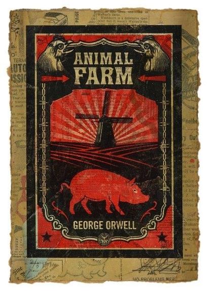 SHEPARD FAIREY Animal Farm, 2010 - HPM

Technique mixte et collage sur fond sérigraphique

signé...