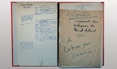ACHARD MARCEL. Gribouille. Manuscrit autographe. Paris, vers 1937 ; in-folio de 64...