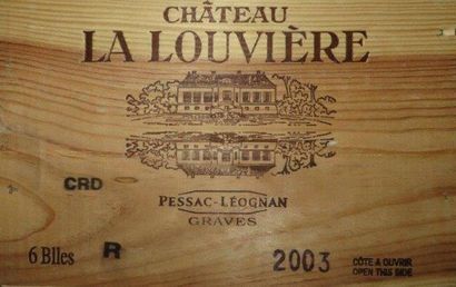 null 6 bouteilles

CHÂTEAU LA LOUVIERE Rouge 2003

Pessac-Léognan

(CBO) N.I
